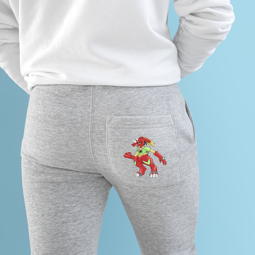 Tsostibird Premium Fleece Joggers featuring customizable back pocket and side pockets, made from soft fleece fabric.