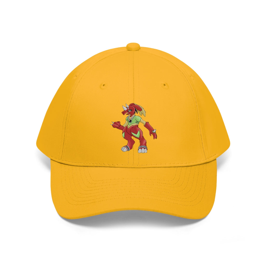 Tsostibird Unisex Twill Hat in various colors, showcasing its 6-panel design and adjustable Velcro closure.