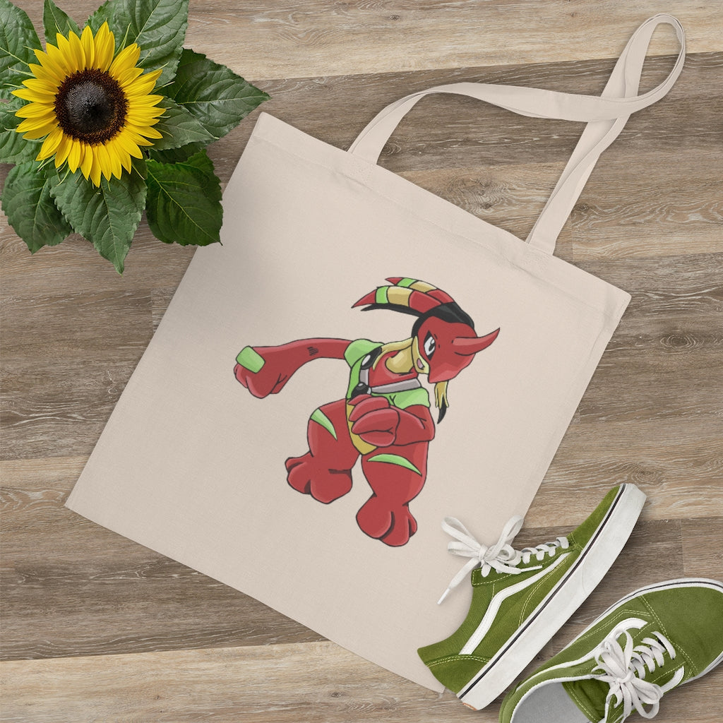 Tsostichan Tote Bag made of 100% cotton with cross-stitched handles, available in various colors.