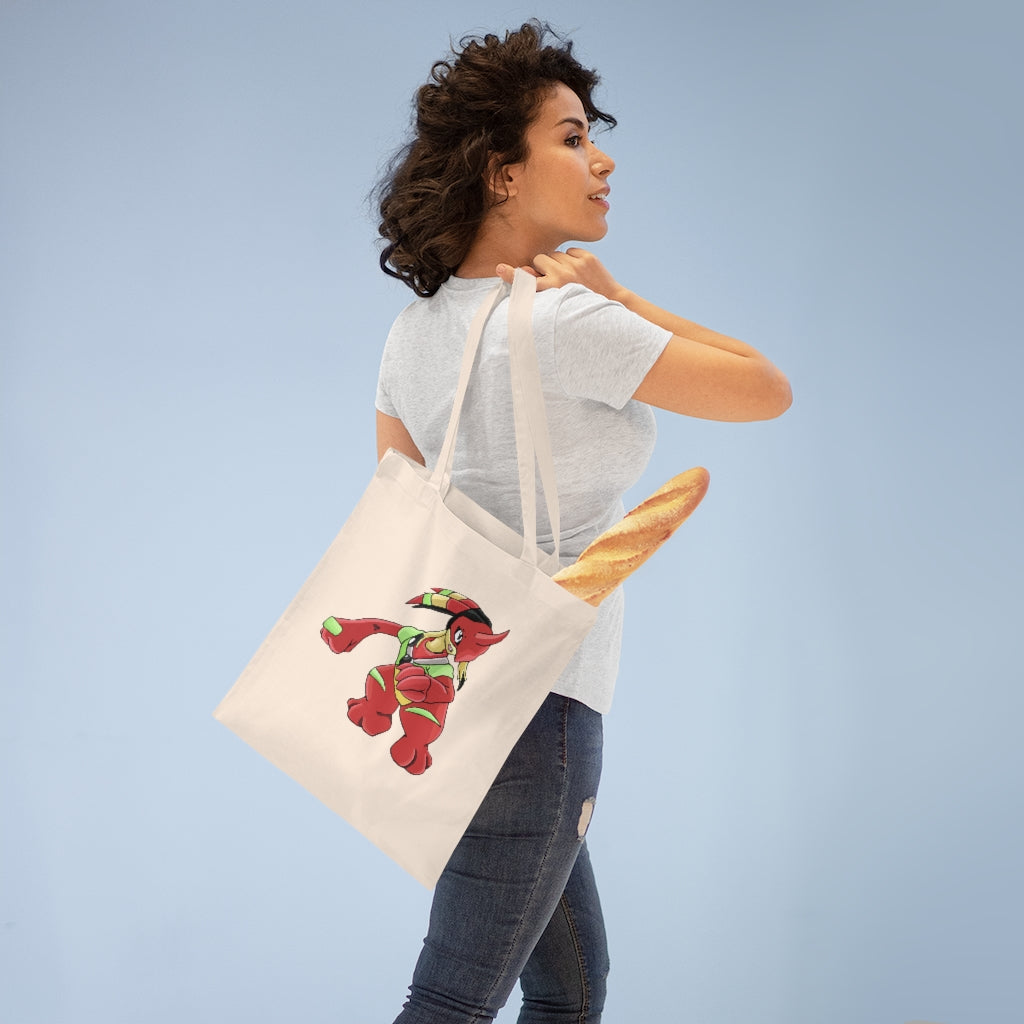 Tsostichan Tote Bag made of 100% cotton with cross-stitched handles, available in various colors.