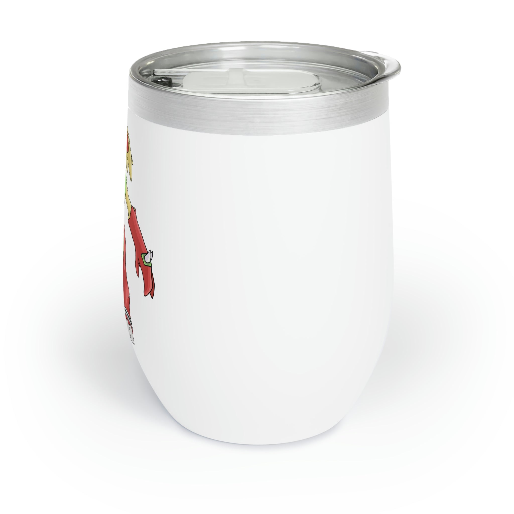 Tsostkibird Chill Wine Tumbler in stainless steel with customizable design options, perfect for wine lovers.