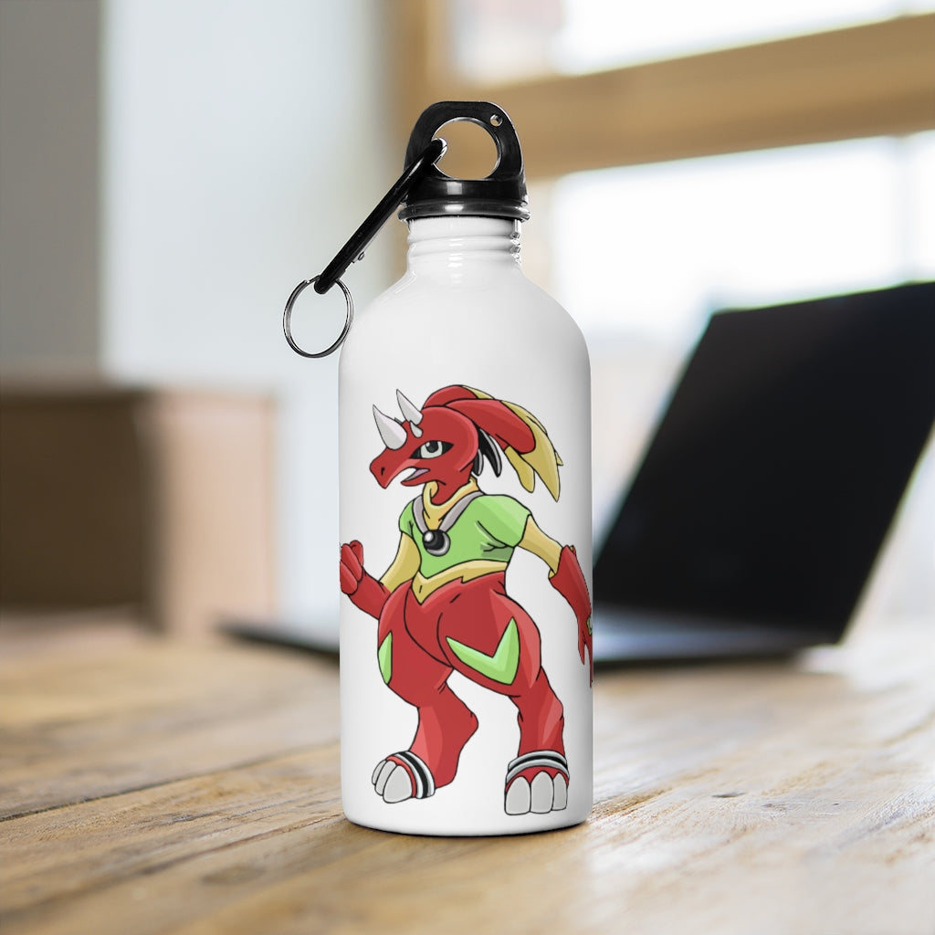 Tsostkibird Stainless Steel Water Bottle with a stylish design and plastic screw top, perfect for hydration on the go.