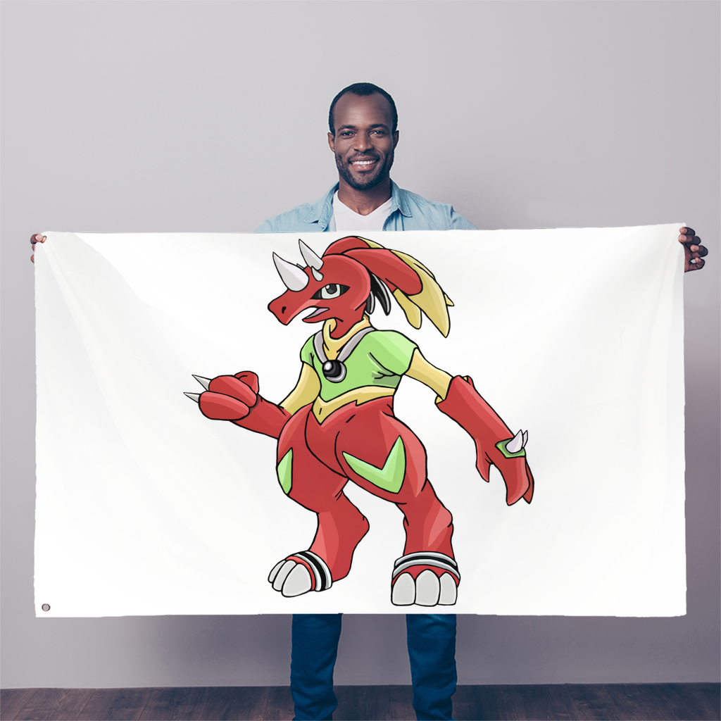 Tsostkibird Sublimation Flag measuring 5FT x 3FT, made from durable polyester with vibrant colors and double-stitched edges.