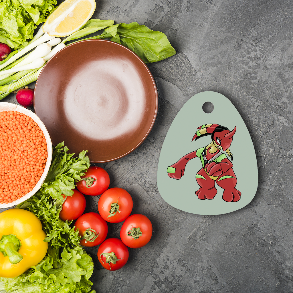 Tsostkichan Sublimation Glass Cutting Board in round and water droplet shapes, showcasing toughened glass material and custom design options.