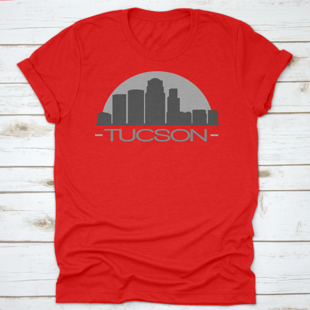 Tucson Skyline Silhouette design showcasing the city's skyline in a stylish vector format.