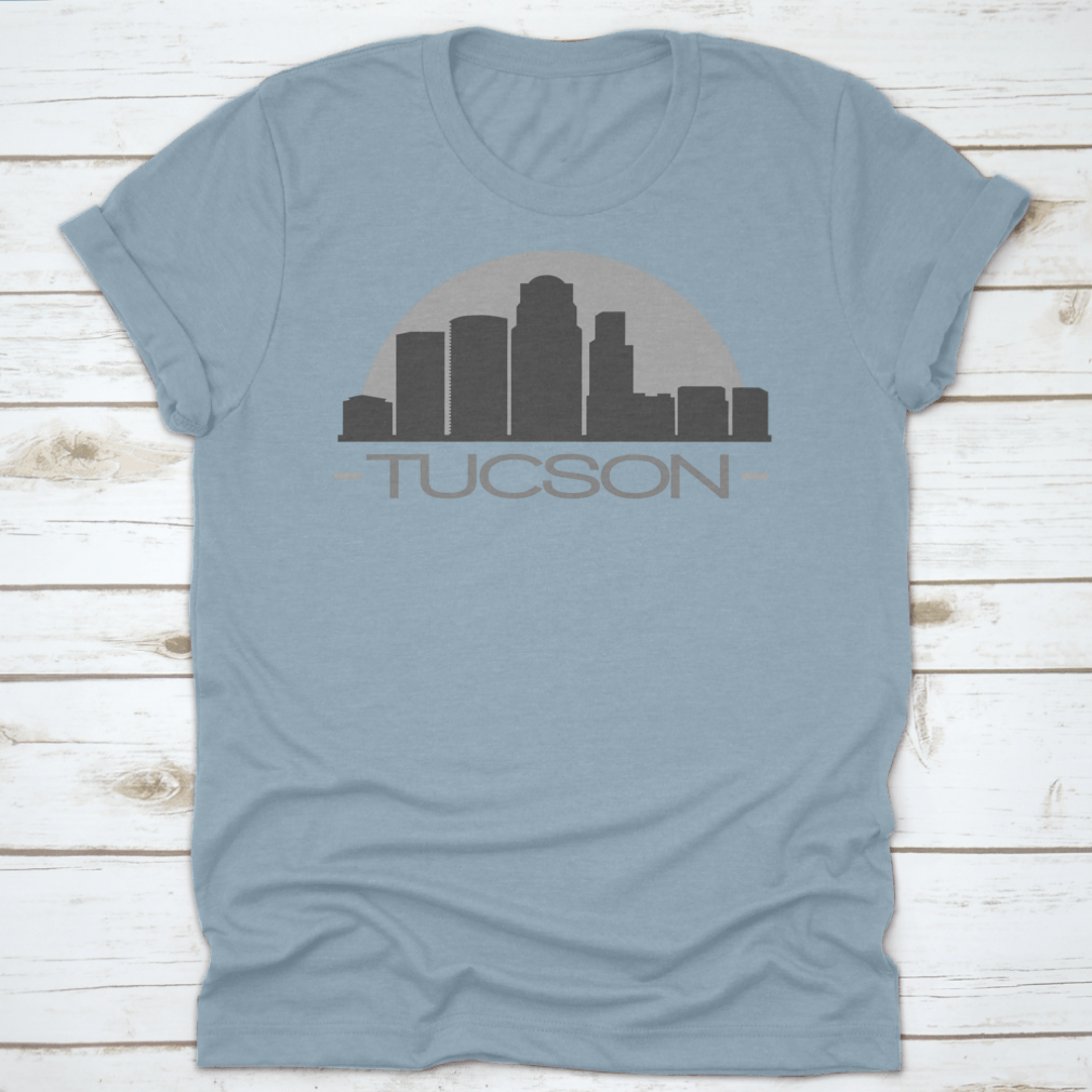 Tucson Skyline Silhouette design showcasing the city's skyline in a stylish vector format.