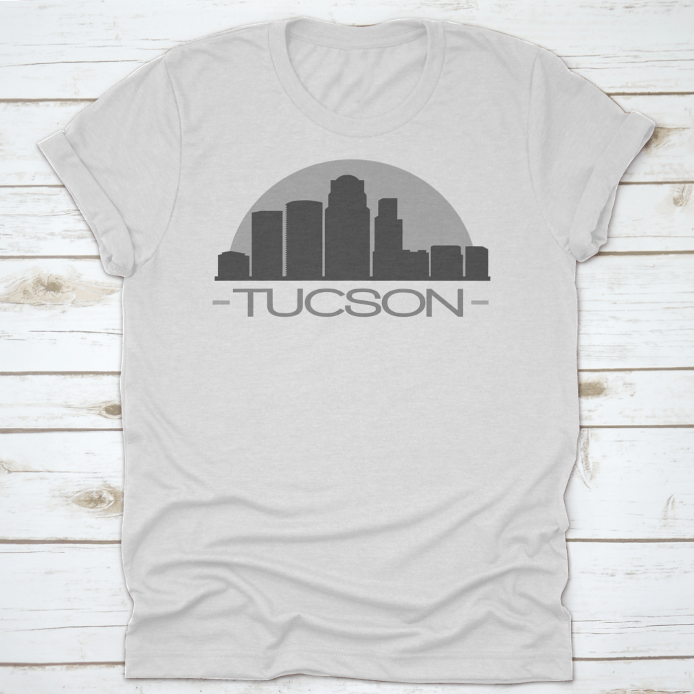 Tucson Skyline Silhouette design showcasing the city's skyline in a stylish vector format.