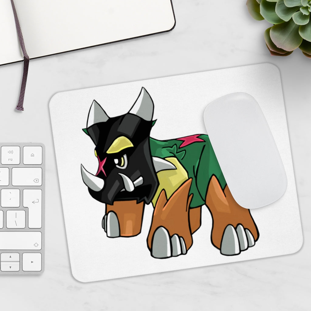 Turroxosaurus Mouse Pad featuring a vibrant design on a smooth Neoprene surface, ideal for home or office use.