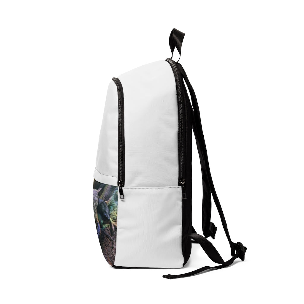 Turtle Unisex Fabric Backpack in various colors, showcasing its lightweight and waterproof design with adjustable straps.