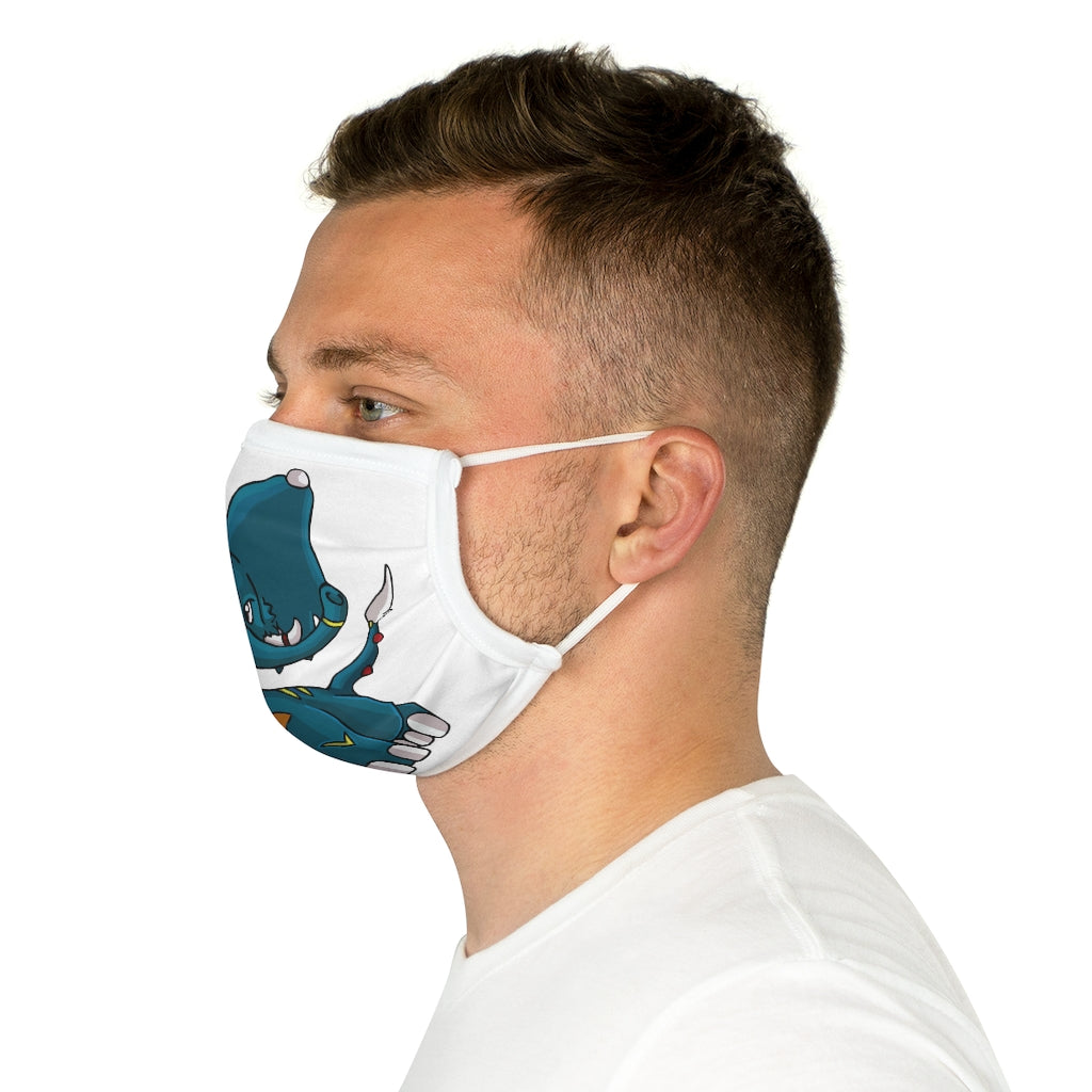 Tuskhann Cotton Face Mask featuring vibrant motifs and adjustable earloops, made from 100% cotton for comfort and style.