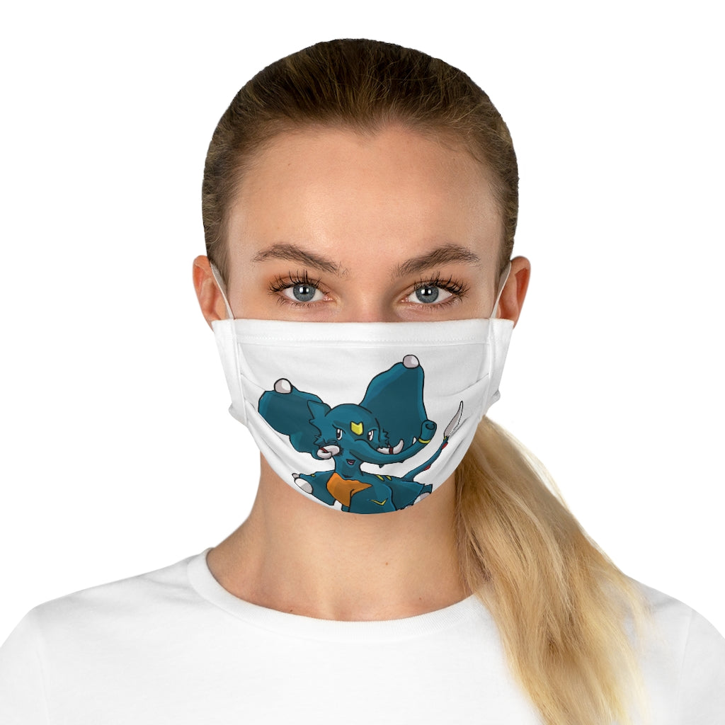 Tuskhann Cotton Face Mask featuring vibrant motifs and adjustable earloops, made from 100% cotton for comfort and style.