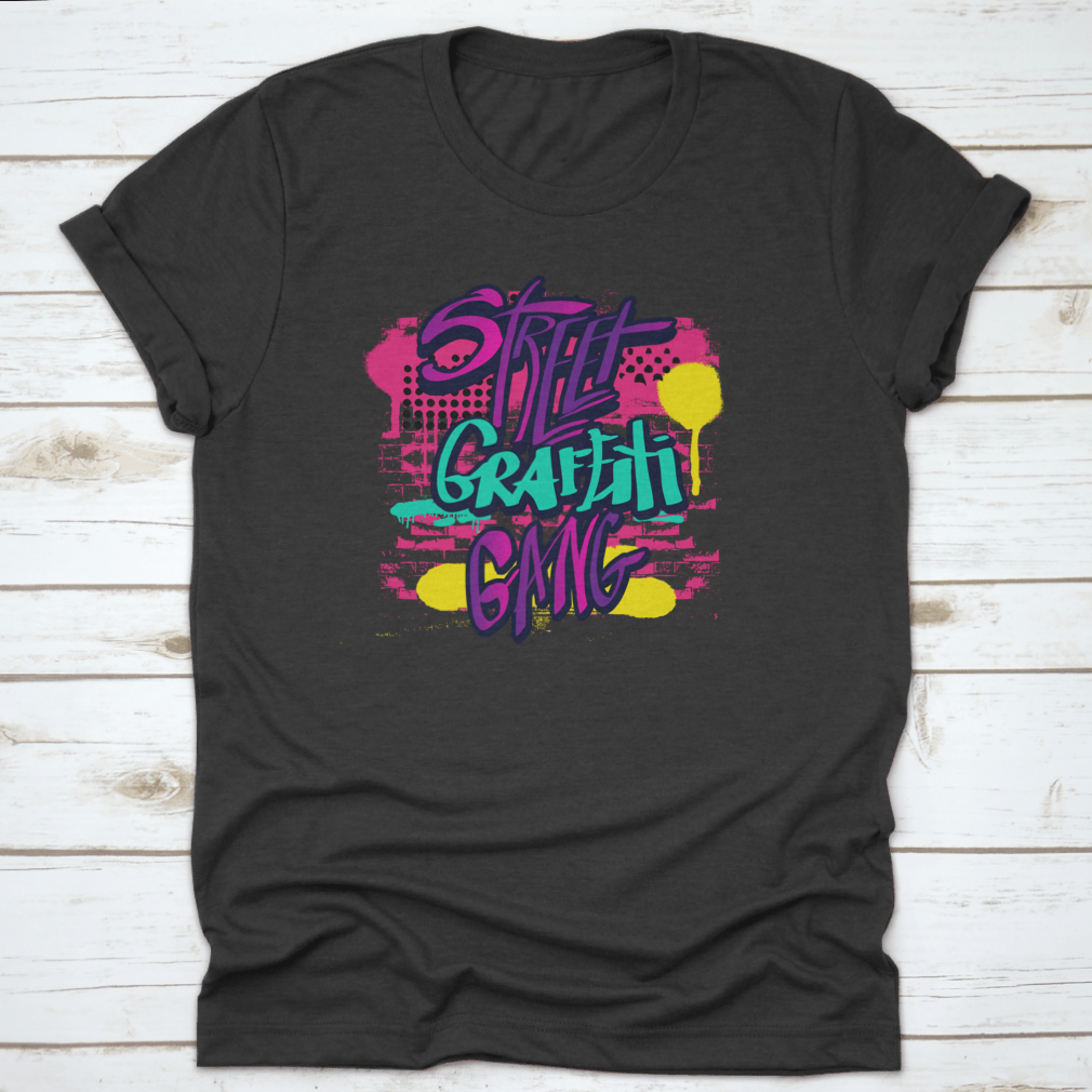 Typography Graffiti Print featuring vibrant colors and artistic design, perfect for girls' casual wear.