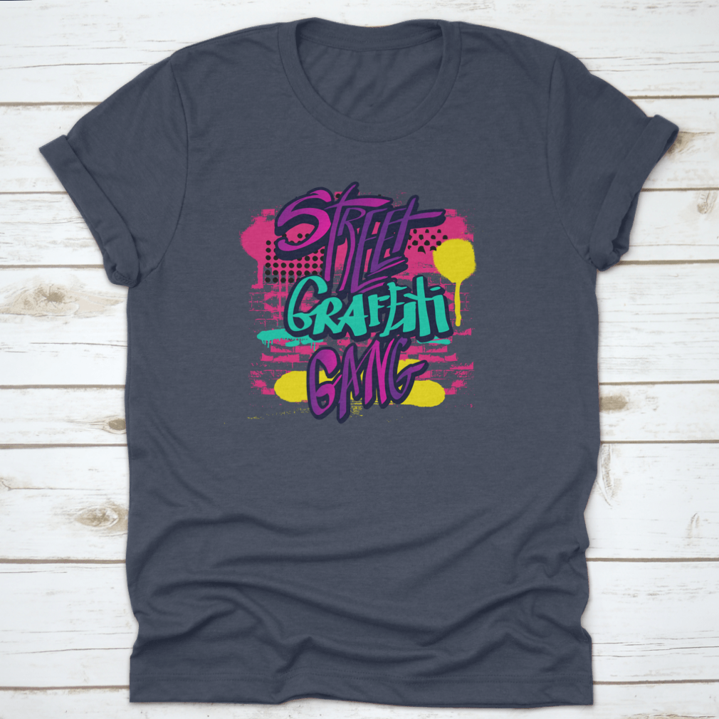 Typography Graffiti Print featuring vibrant colors and artistic design, perfect for girls' casual wear.