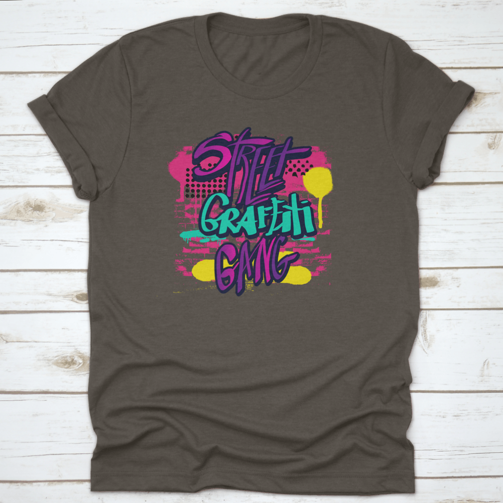 Typography Graffiti Print featuring vibrant colors and artistic design, perfect for girls' casual wear.