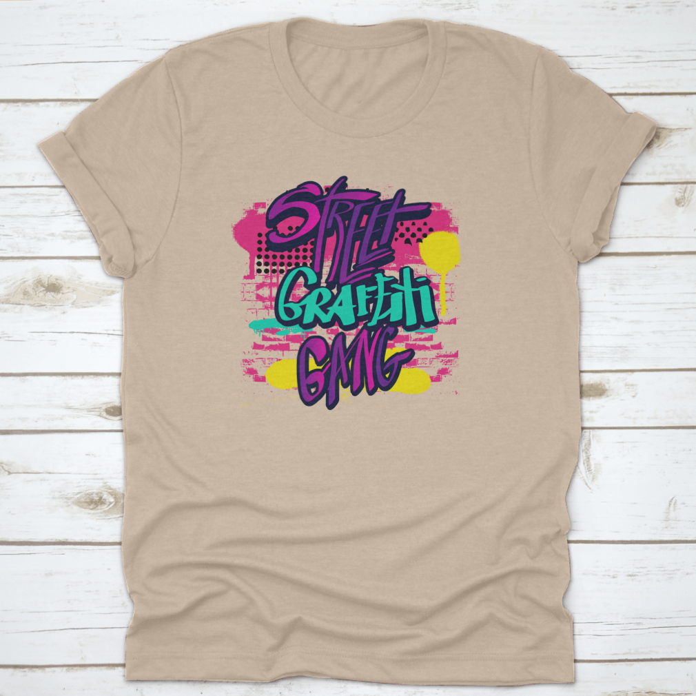 Typography Graffiti Print featuring vibrant colors and artistic design, perfect for girls' casual wear.