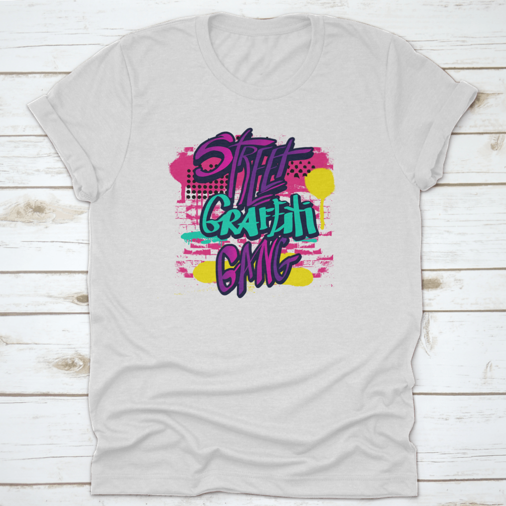 Typography Graffiti Print featuring vibrant colors and artistic design, perfect for girls' casual wear.