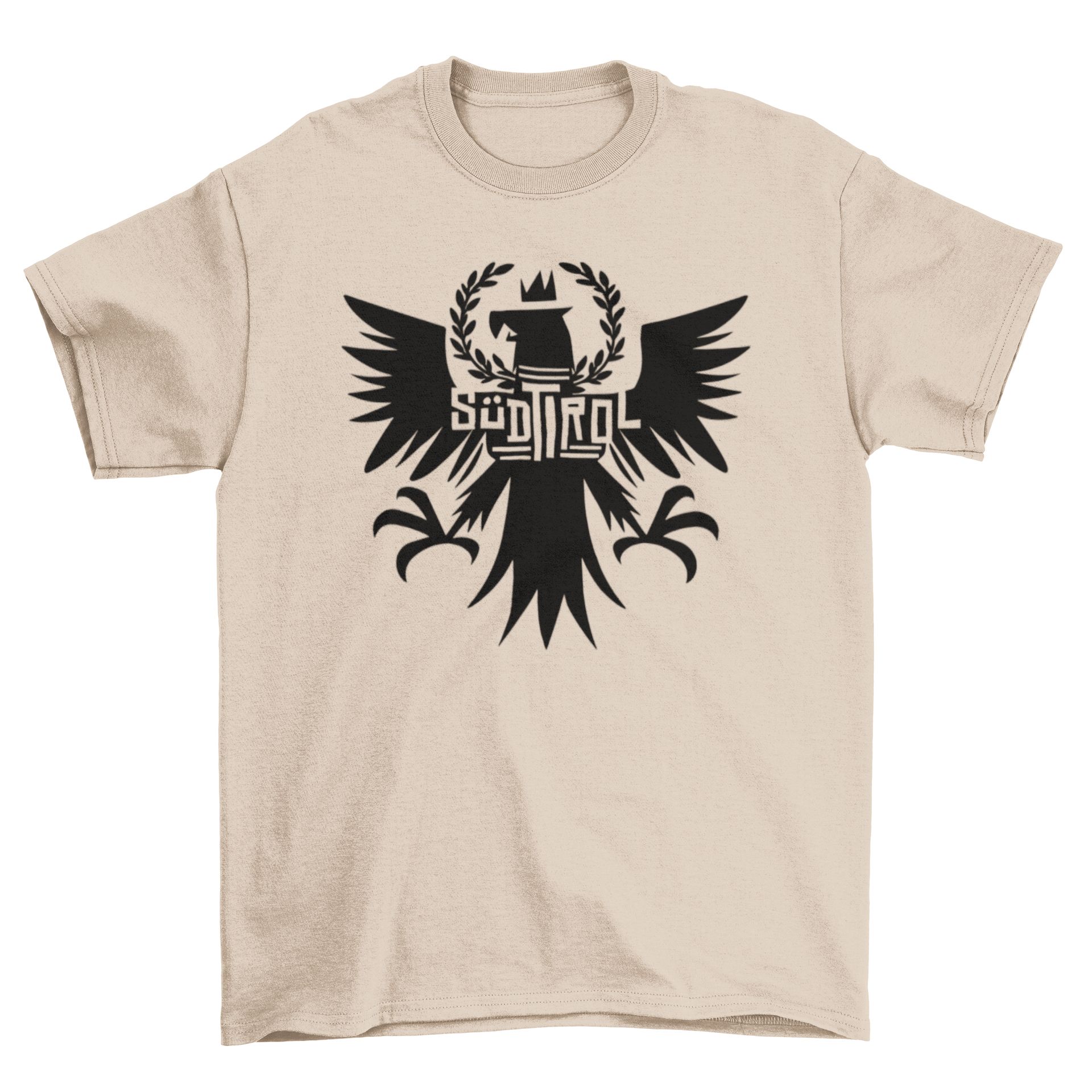 Tyrolean eagle t-shirt featuring the Coat of Arms of South Tyrol, showcasing a majestic eagle design.