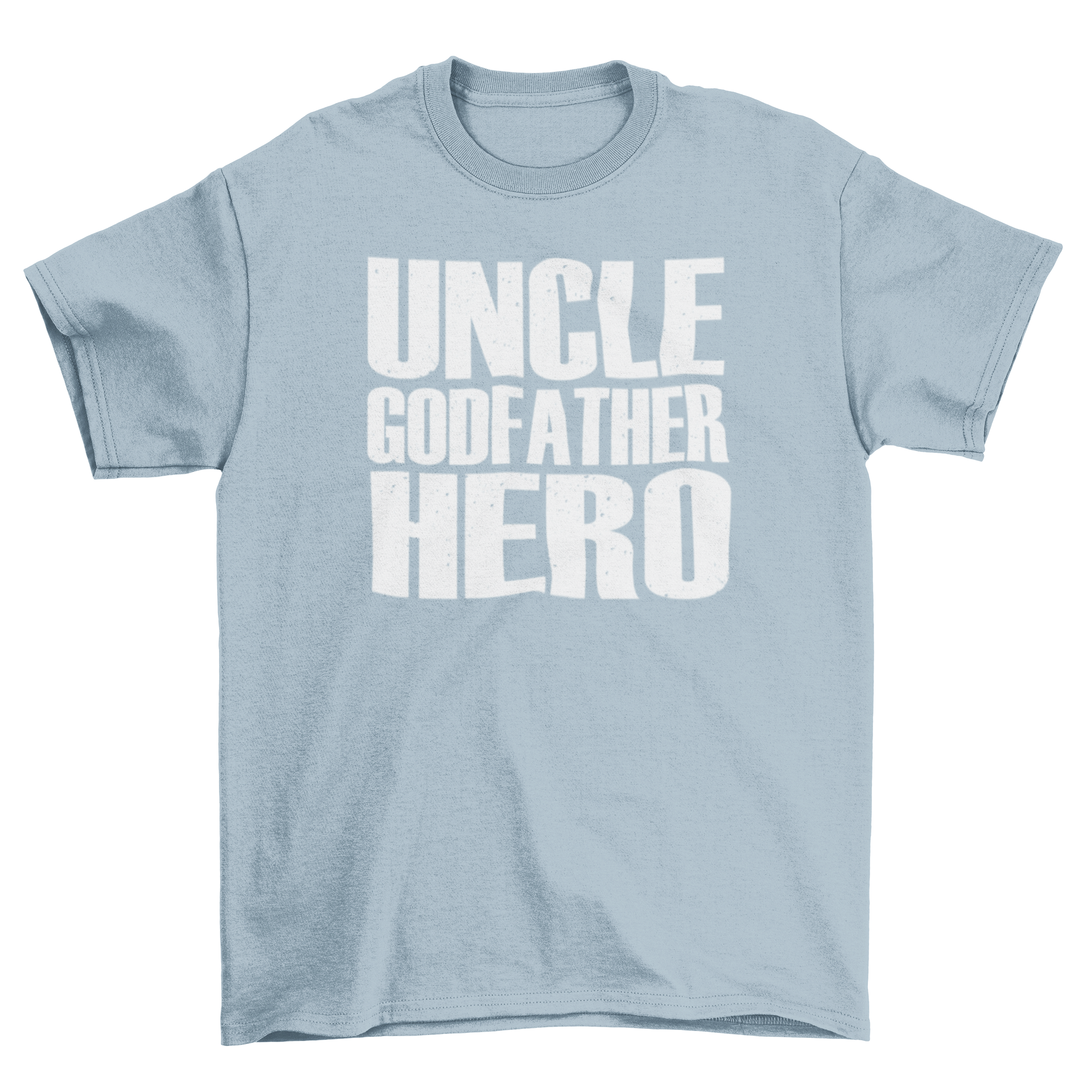 Uncle Hero T-Shirt featuring stylish lettering design, perfect for gifting to uncles.