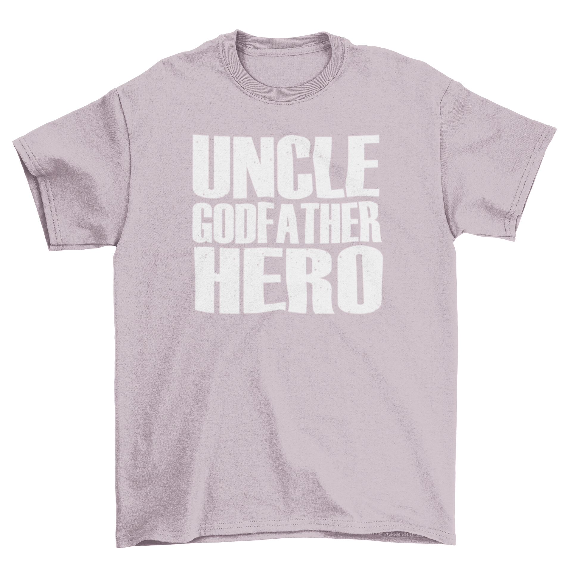 Uncle Hero T-Shirt featuring stylish lettering design, perfect for gifting to uncles.