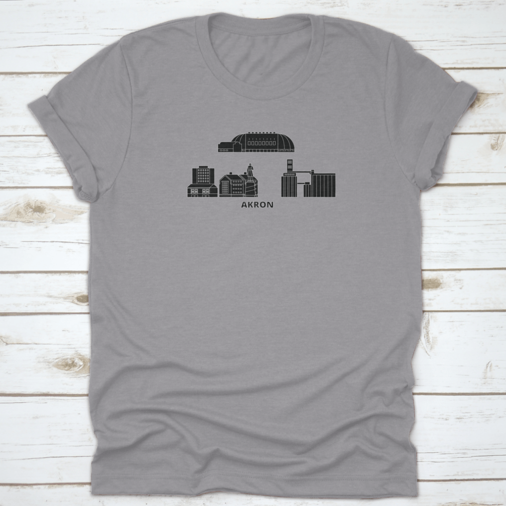 Akron Flat Travel Skyline Set featuring a skyline design, made from 100% cotton, showcasing comfort and style.