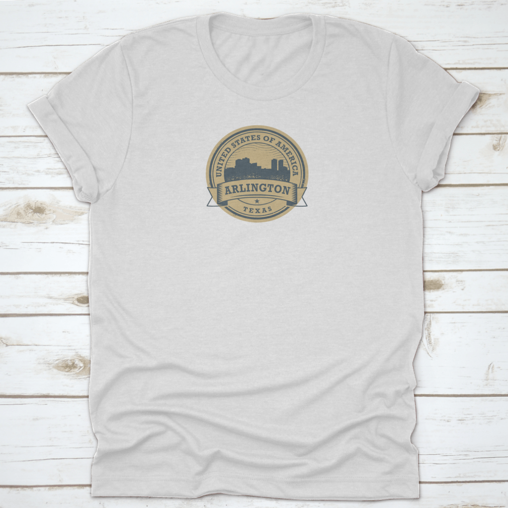 A vintage-style t-shirt featuring the Texas Arlington design, made from 100% cotton with a classic fit.