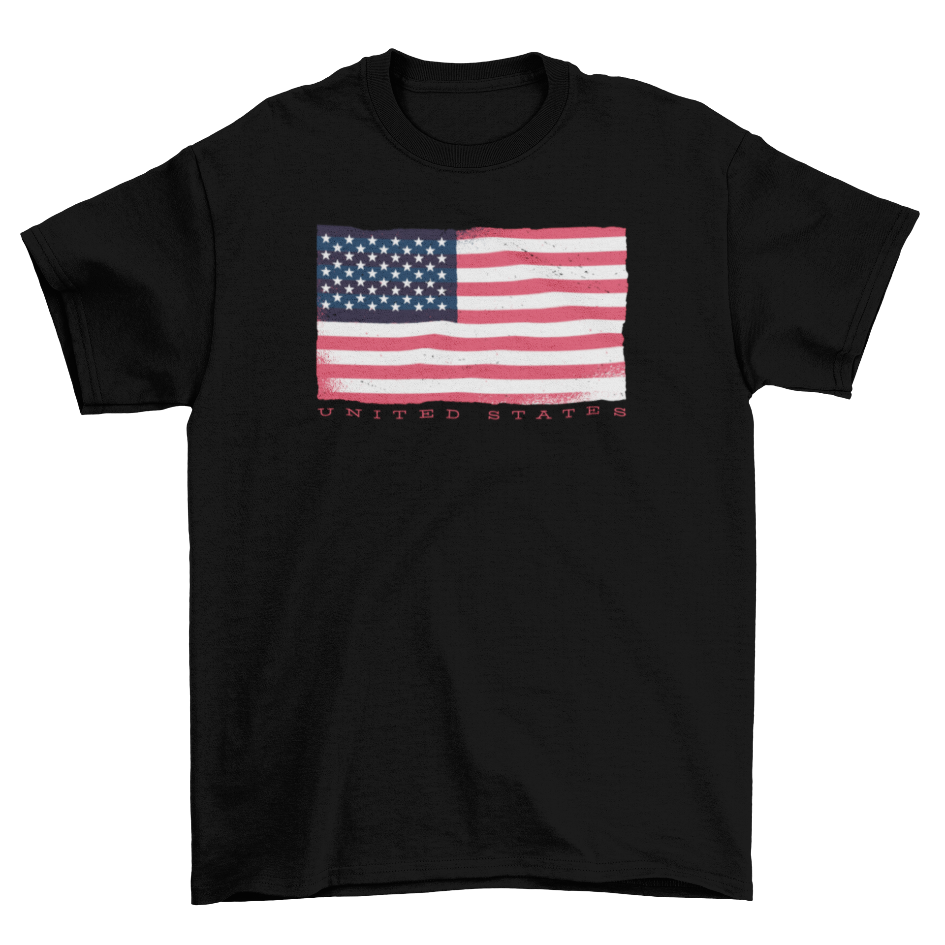 USA Flag T-shirt featuring the American flag design with 'UNITED STATES' text below.