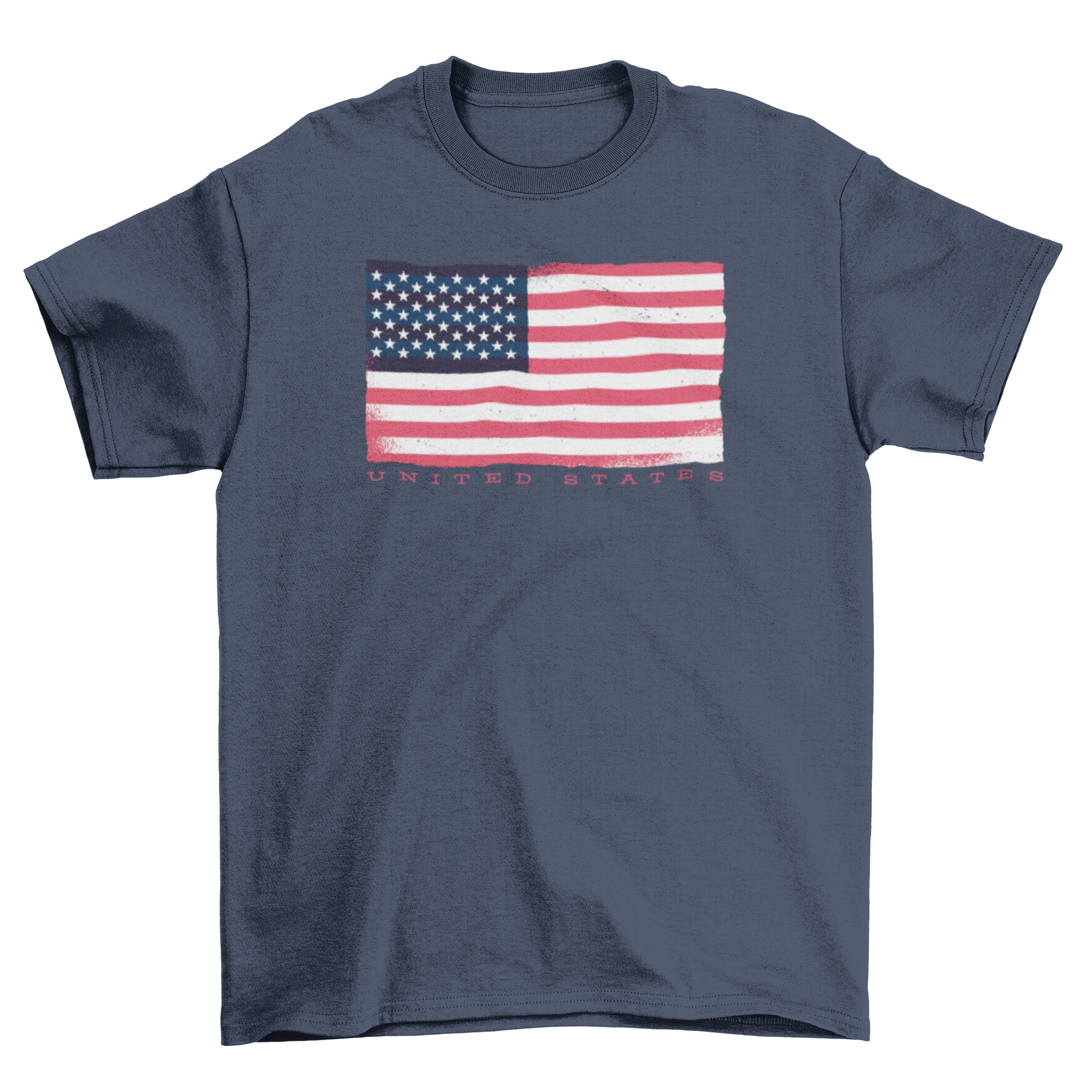 USA Flag T-shirt featuring the American flag design with 'UNITED STATES' text below.