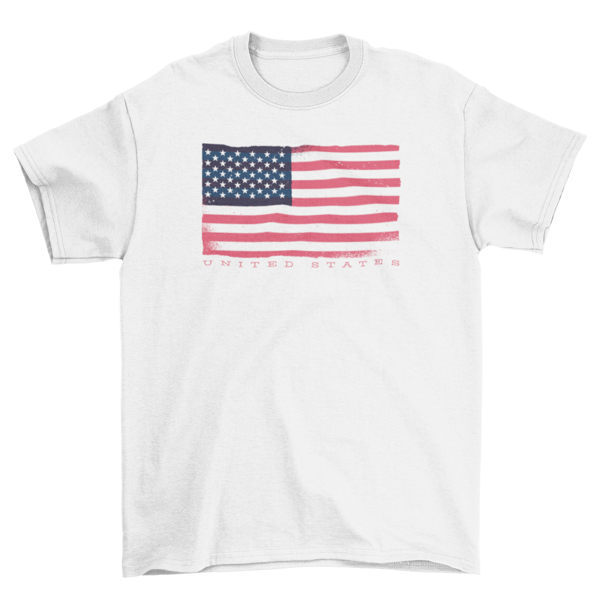 USA Flag T-shirt featuring the American flag design with 'UNITED STATES' text below.