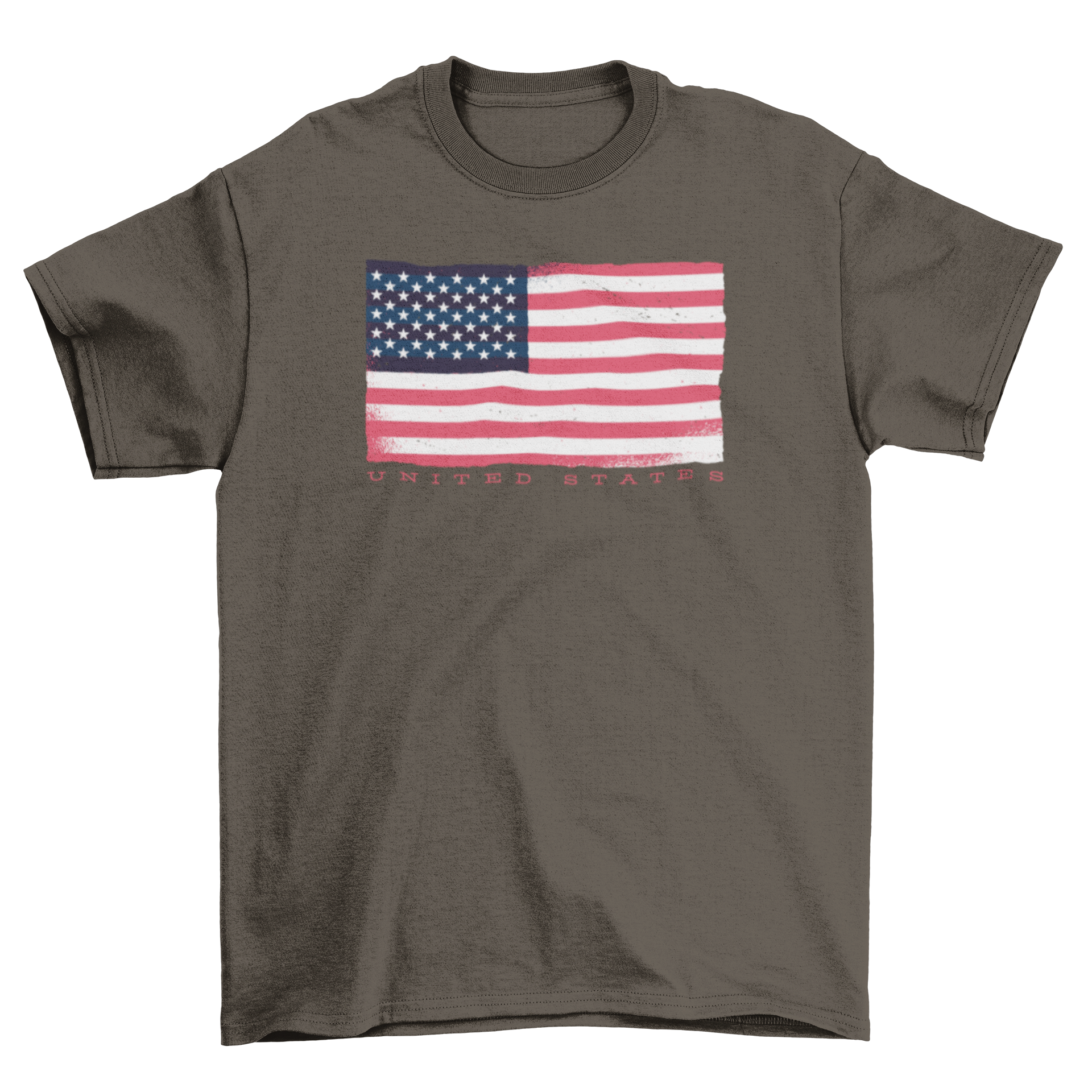 USA Flag T-shirt featuring the American flag design with 'UNITED STATES' text below.