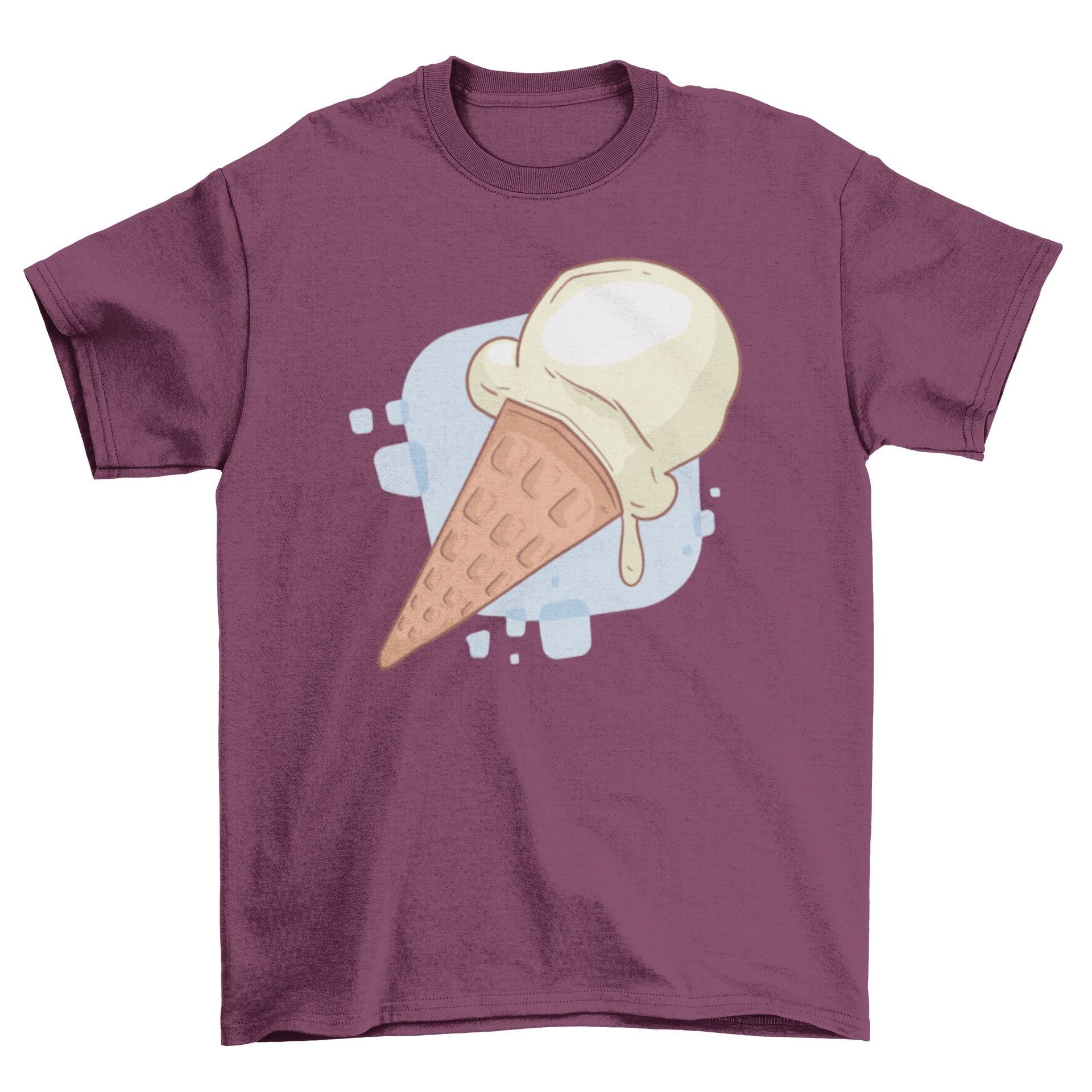 Vainilla Ice Cream T-shirt featuring a colorful illustration of an ice cream cone.