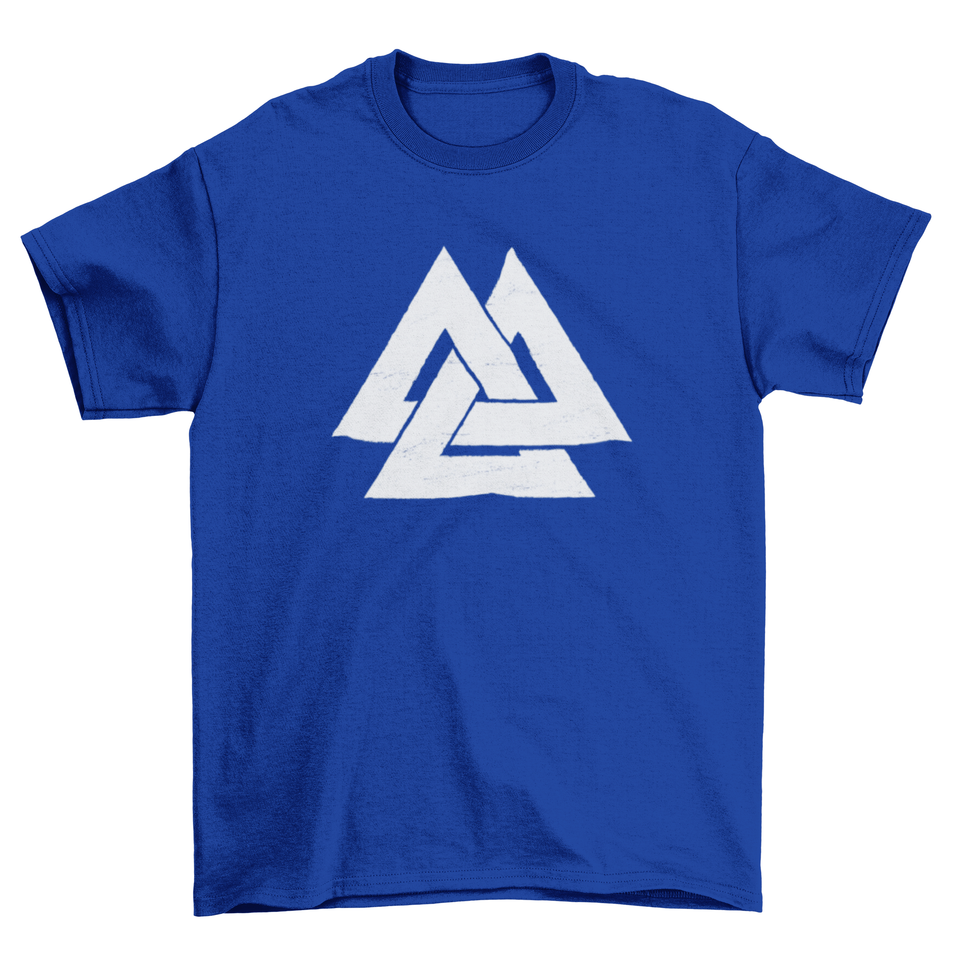 A stylish t-shirt featuring the Valknut symbol, showcasing intricate design and comfortable fabric.