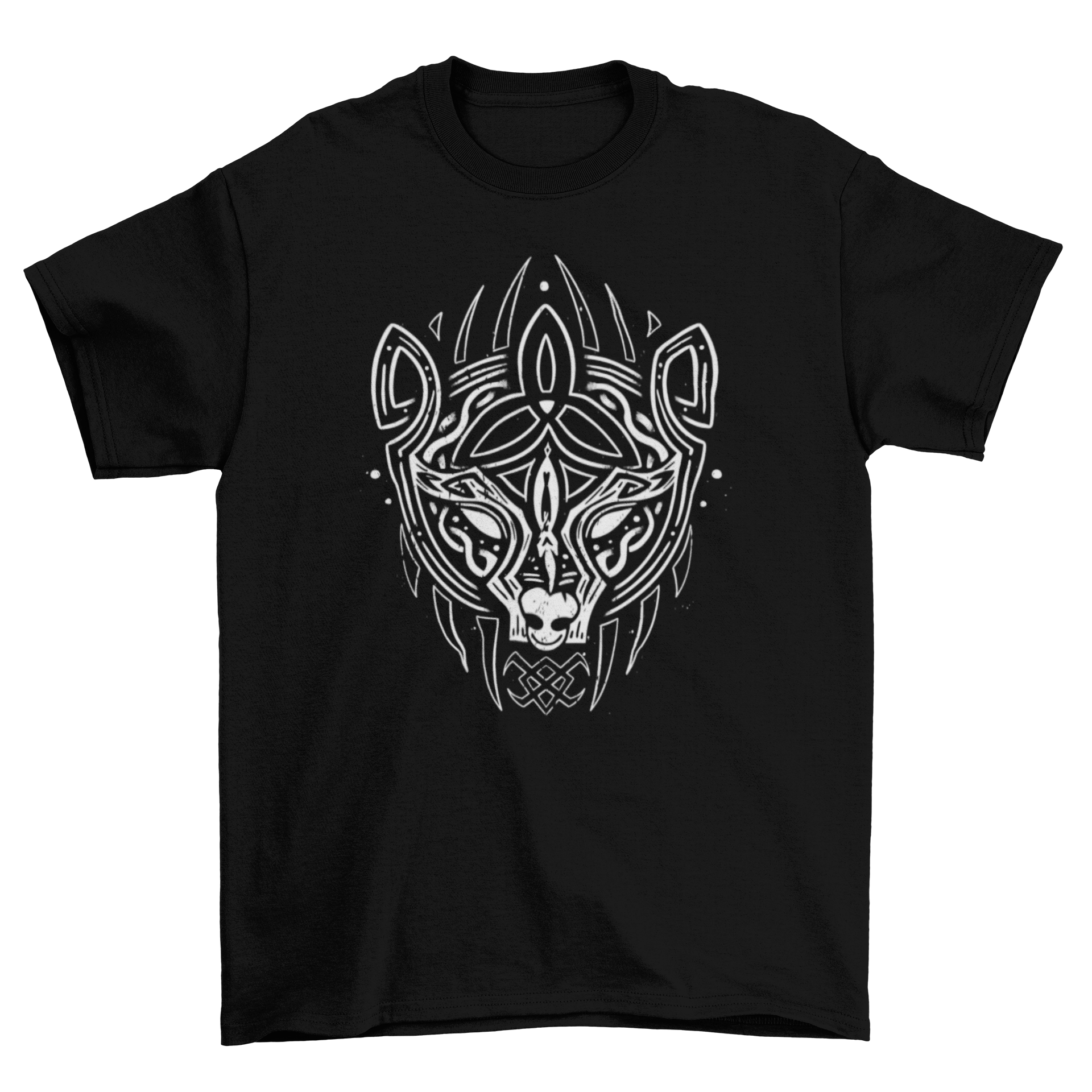 Viking bear t-shirt featuring a tribal bear illustration, showcasing strength and Norse culture.