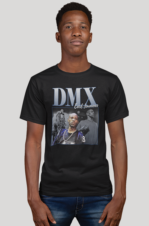 Vintage DMX 90's Style T-Shirt in soft ring-spun cotton, featuring a classic unisex design perfect for casual wear.