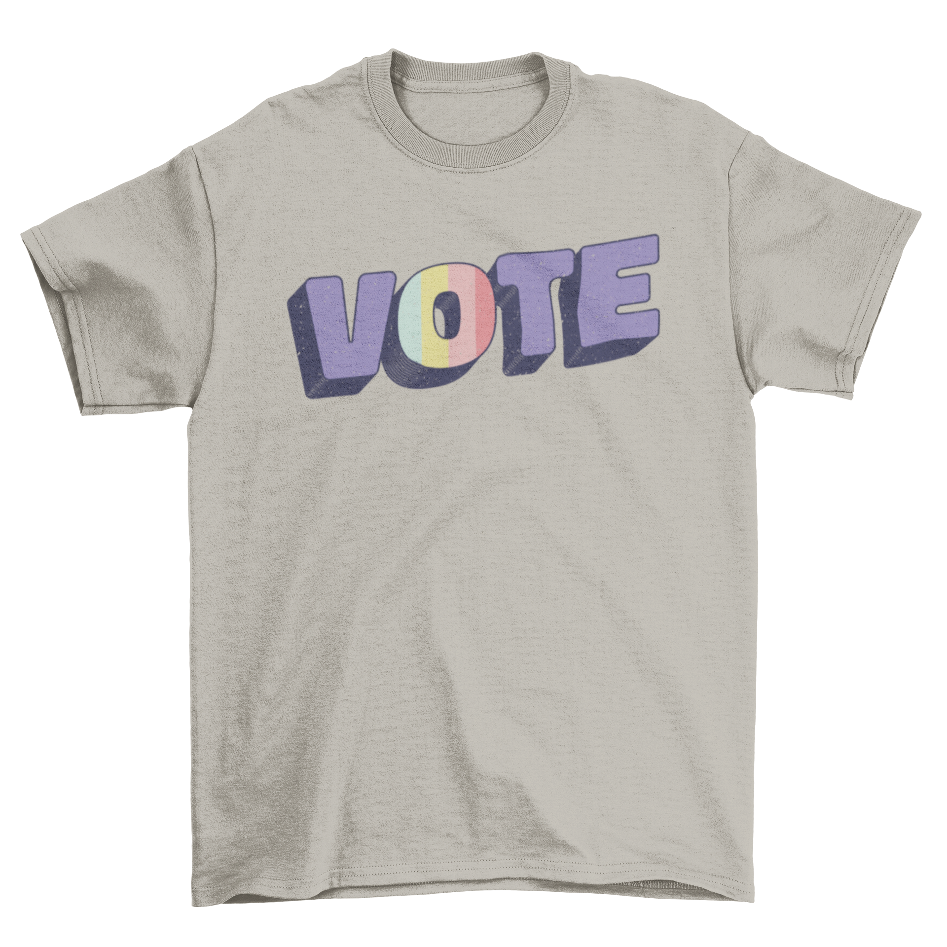 Vote quote t-shirt featuring bold lettering that reads 'VOTE', designed for activism and civic engagement.