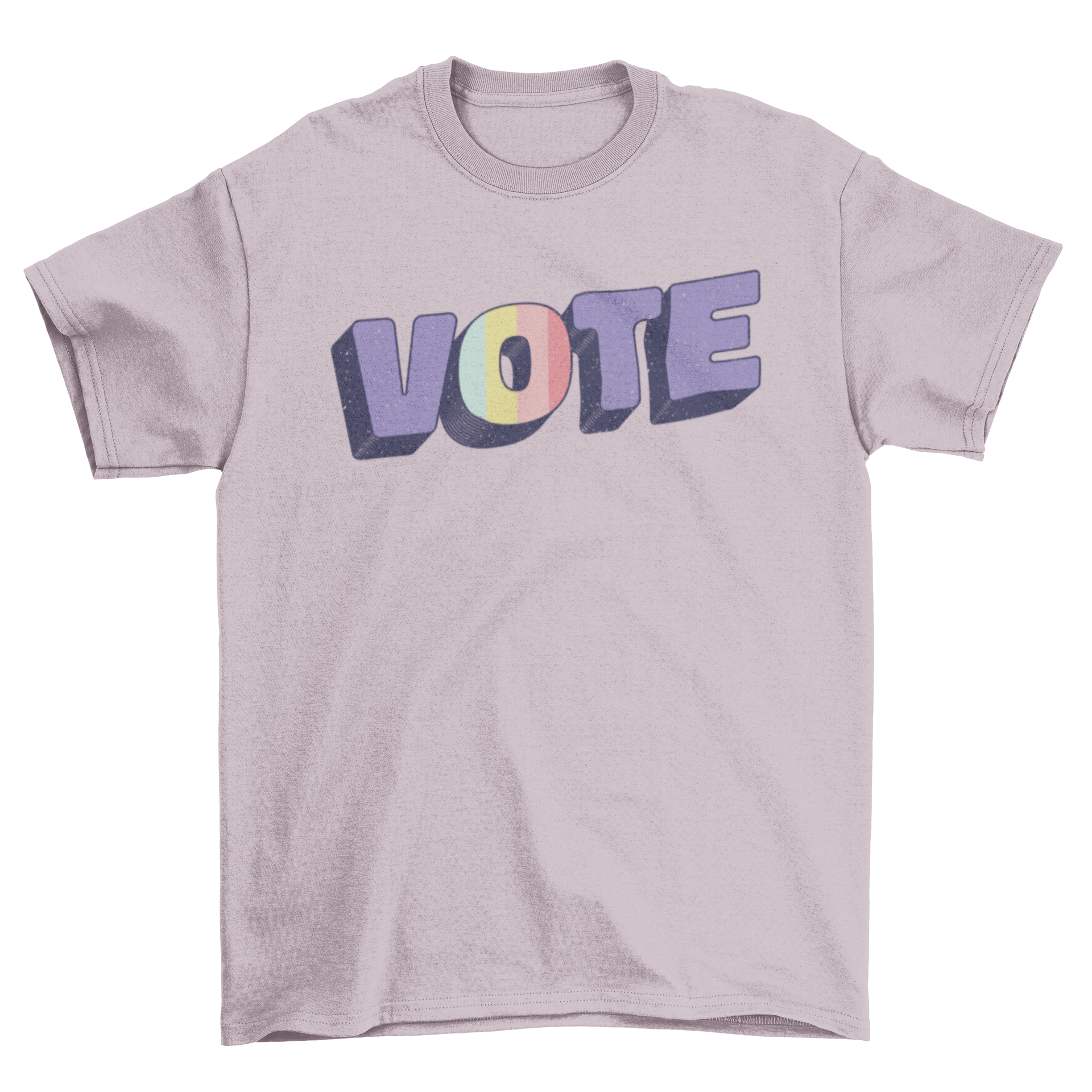 Vote quote t-shirt featuring bold lettering that reads 'VOTE', designed for activism and civic engagement.