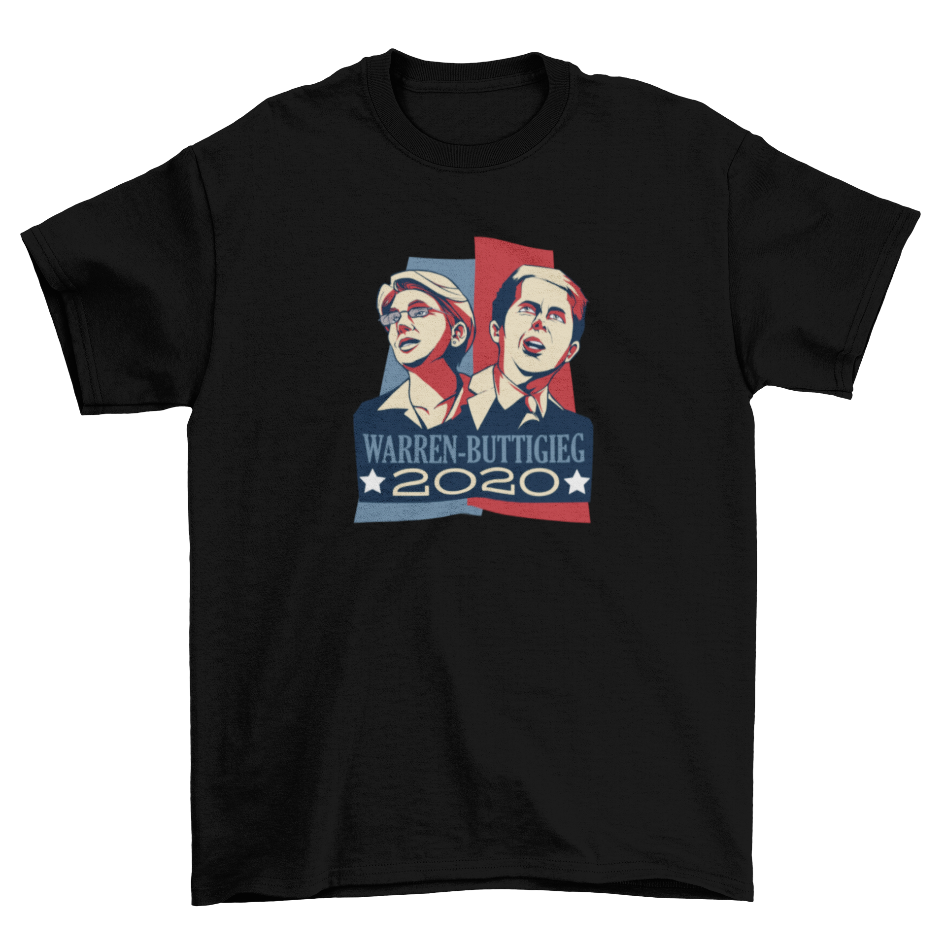 Warren Buttigieg Debate 2020 T-shirt featuring bold design and quote.