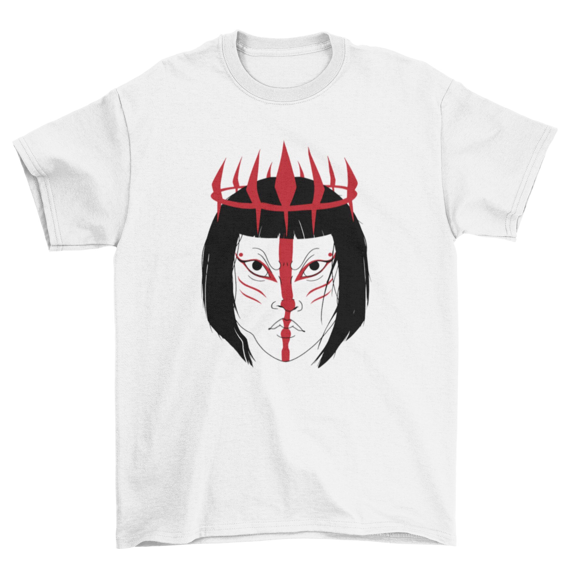 A stylish Warrior Princess T-shirt featuring a bold design of a fierce female warrior, perfect for empowering casual wear.