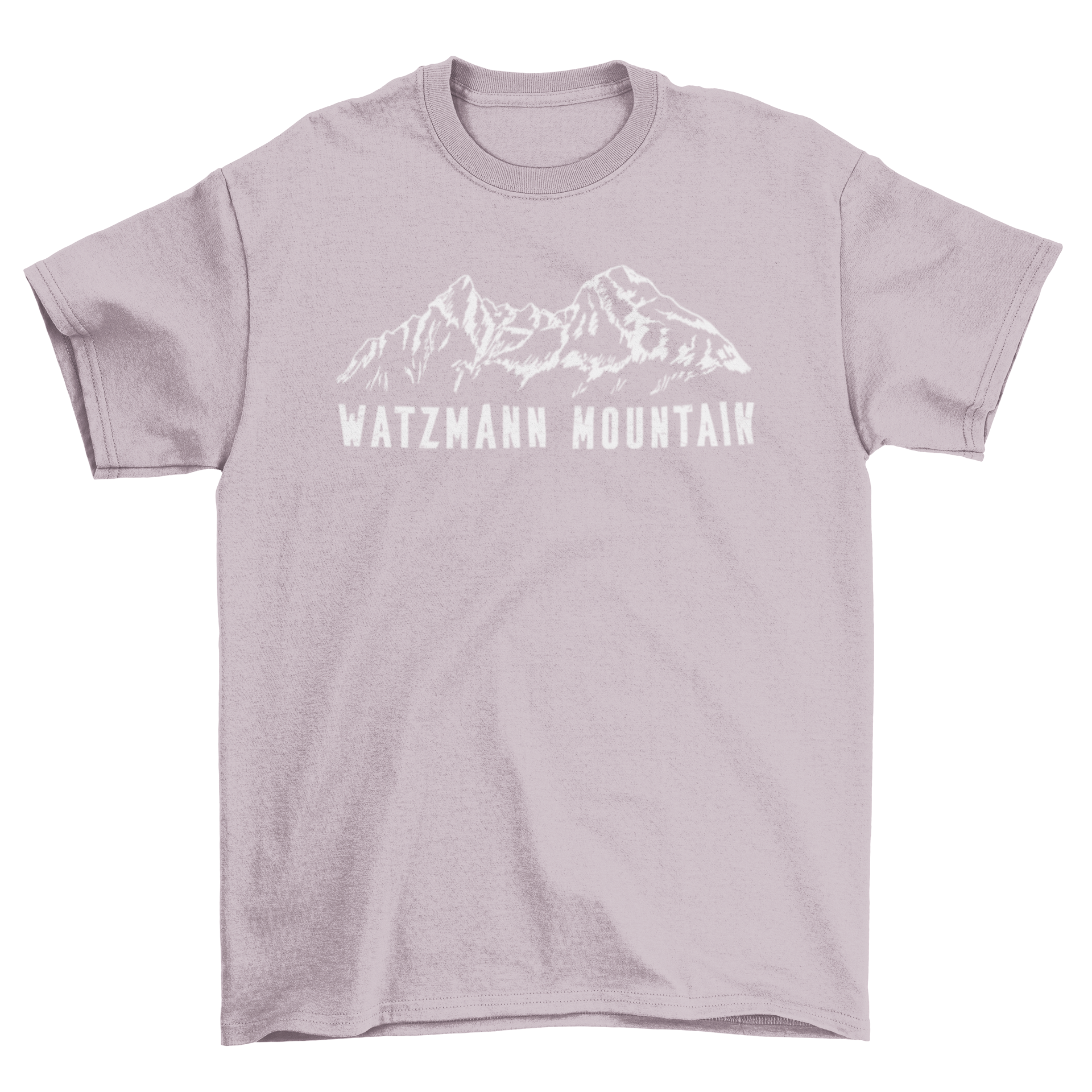 A stylish Watzmann mountain t-shirt featuring a graphic design of the iconic mountain, perfect for outdoor enthusiasts.