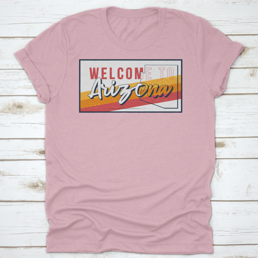 Welcome To Arizona Vintage Rusty Metal Sign featuring a grunge style design with weathered textures and rustic colors.