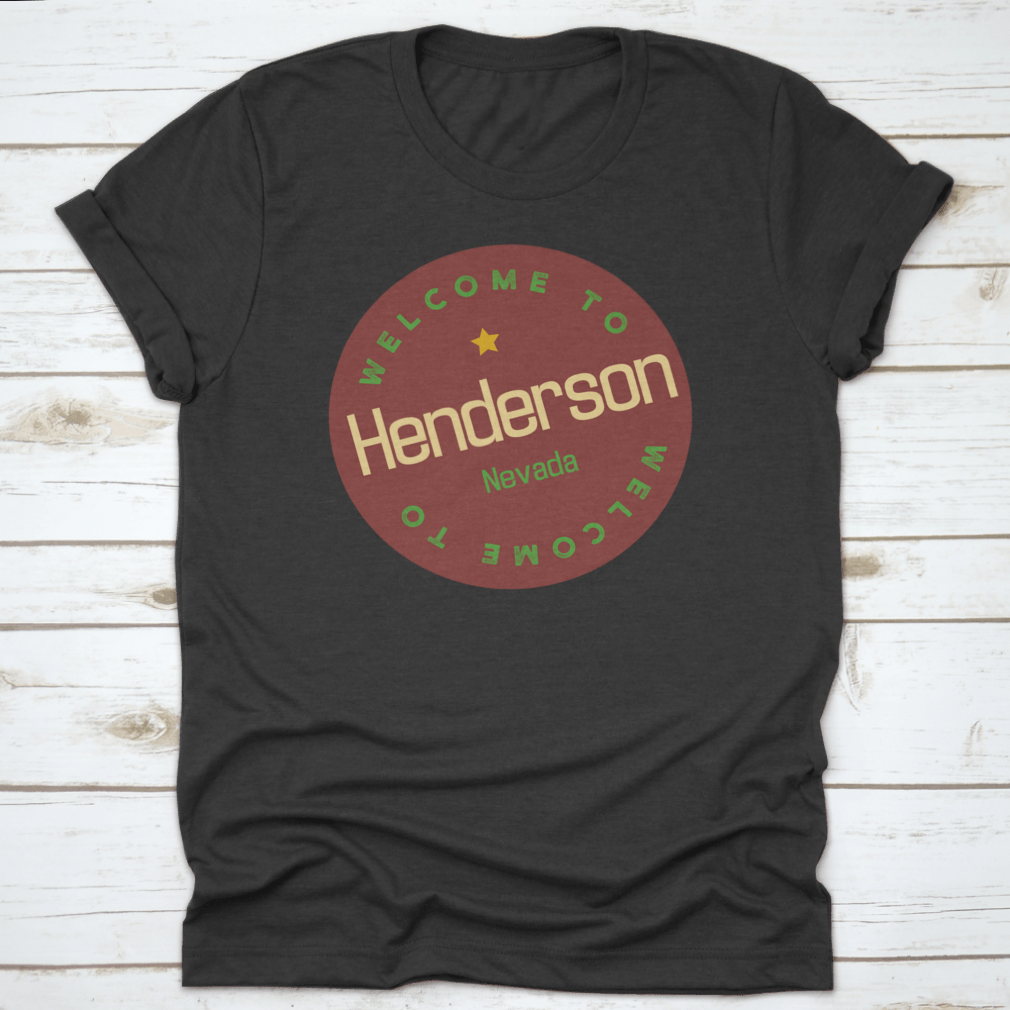 Henderson Nevada tourism badge sticker featuring vibrant colors and design, perfect for souvenirs.