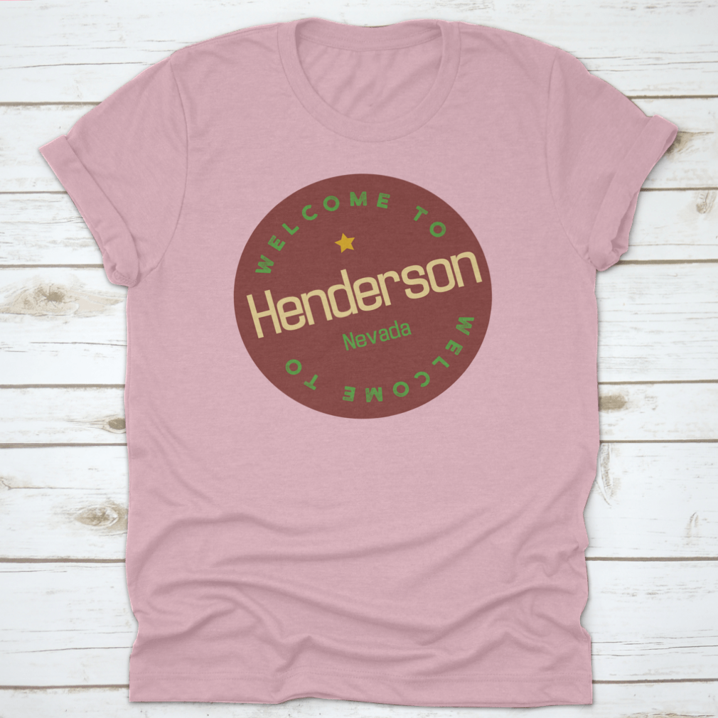 Henderson Nevada tourism badge sticker featuring vibrant colors and design, perfect for souvenirs.