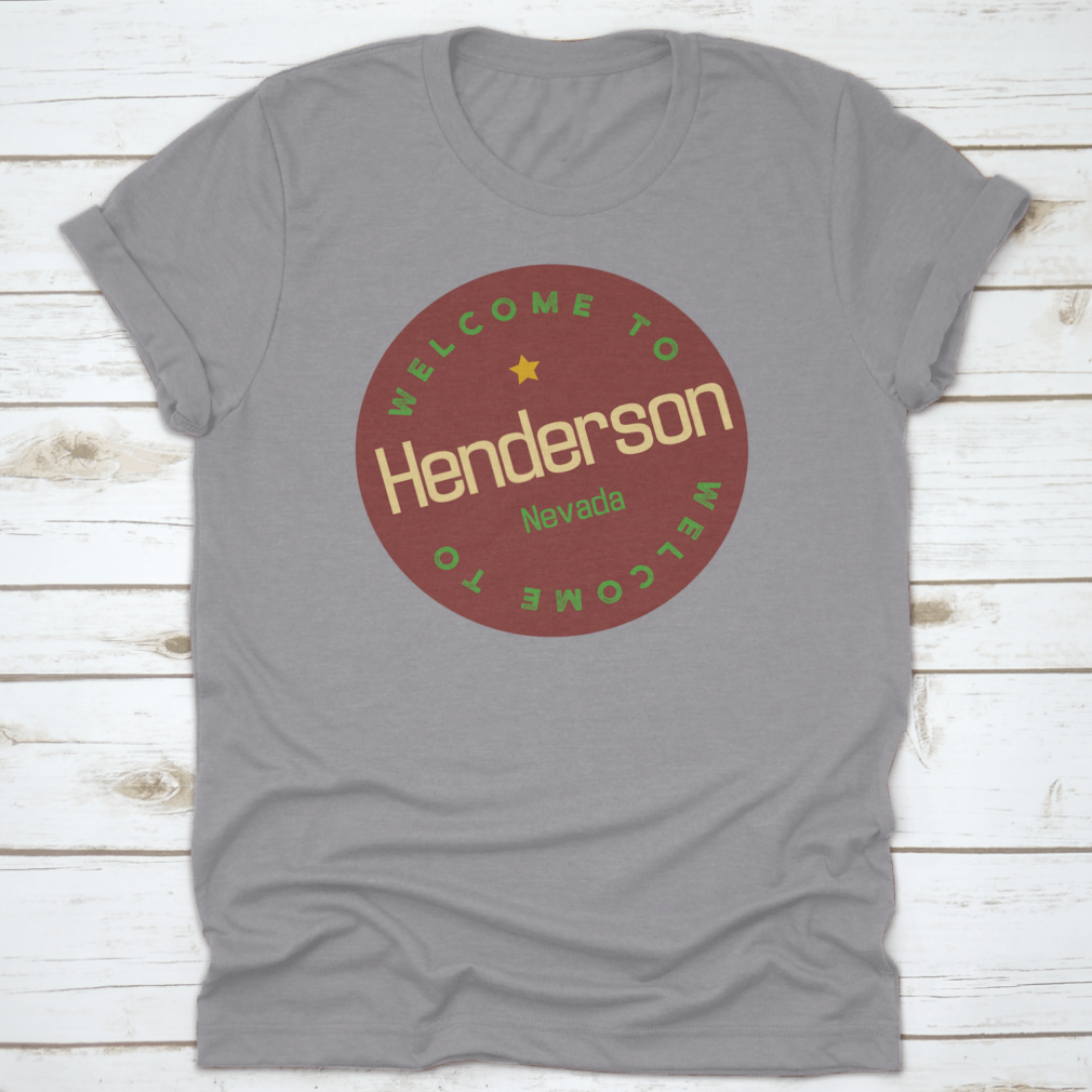 Henderson Nevada tourism badge sticker featuring vibrant colors and design, perfect for souvenirs.