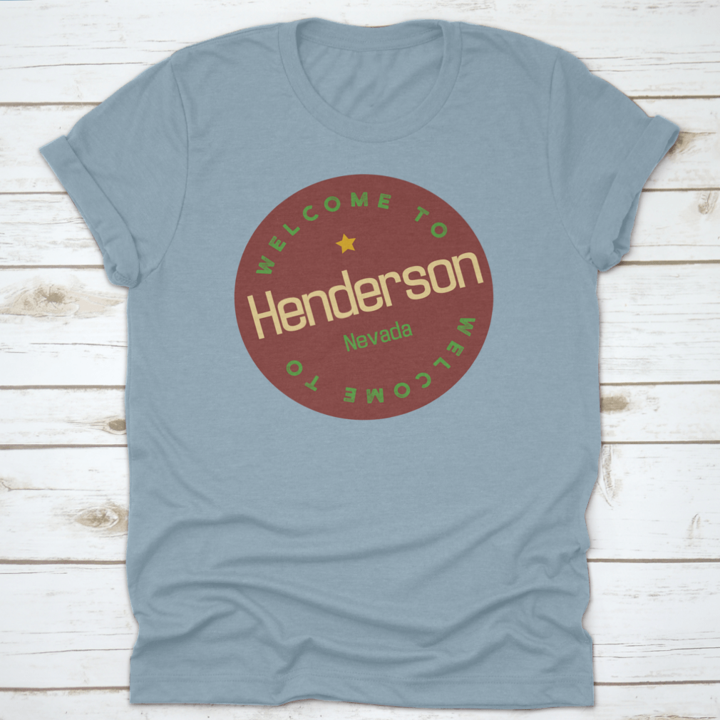 Henderson Nevada tourism badge sticker featuring vibrant colors and design, perfect for souvenirs.