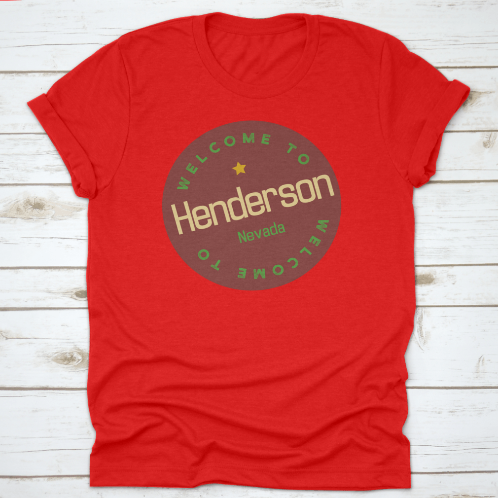 Henderson Nevada tourism badge sticker featuring vibrant colors and design, perfect for souvenirs.