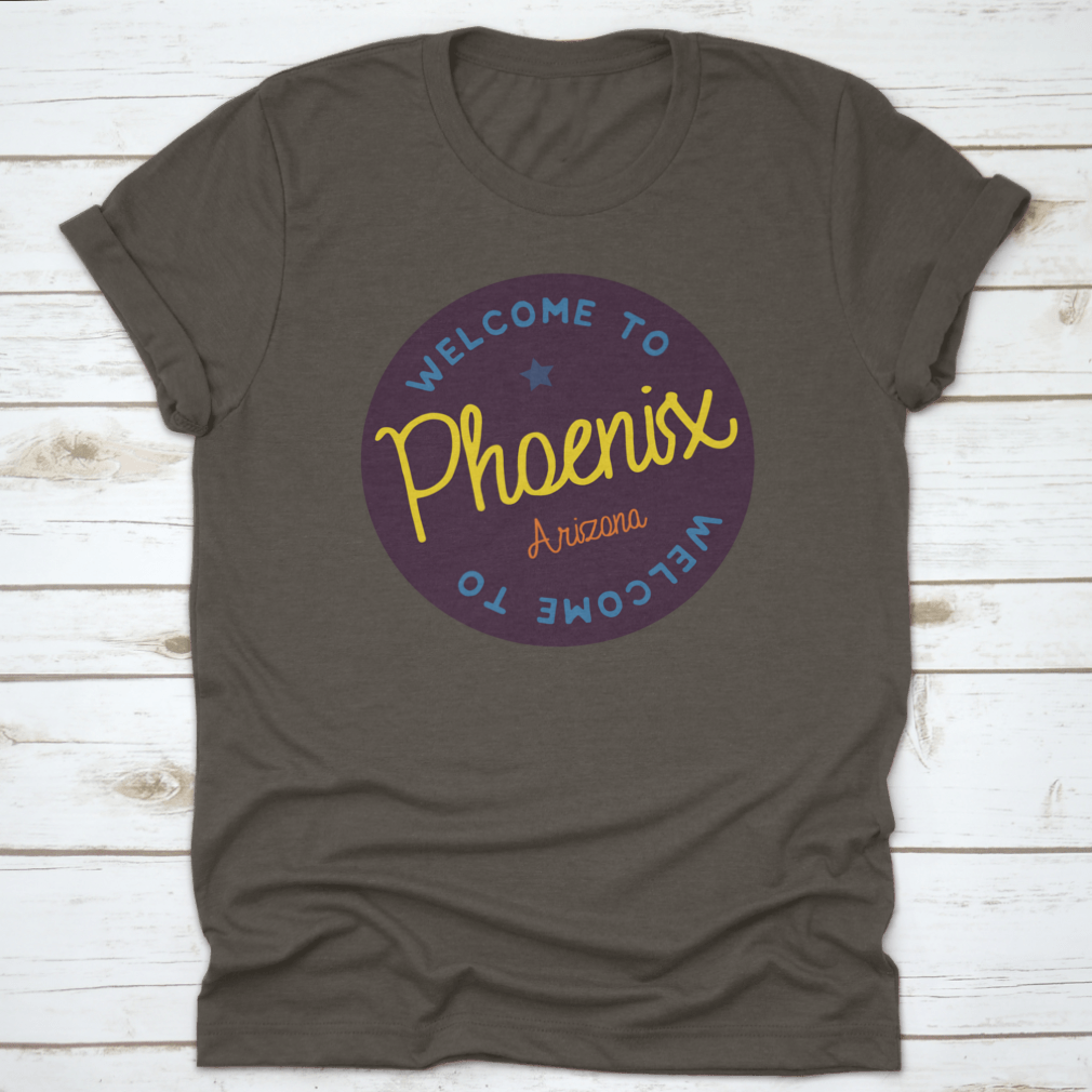 Welcome To Phoenix Arizona Tourism Badge sticker, showcasing vibrant colors and design, perfect for tourists and locals.