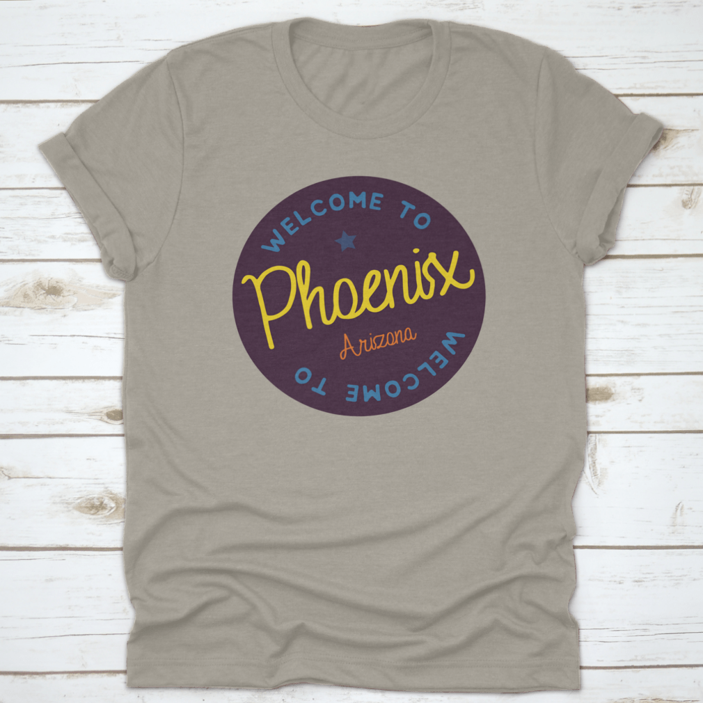 Welcome To Phoenix Arizona Tourism Badge sticker, showcasing vibrant colors and design, perfect for tourists and locals.