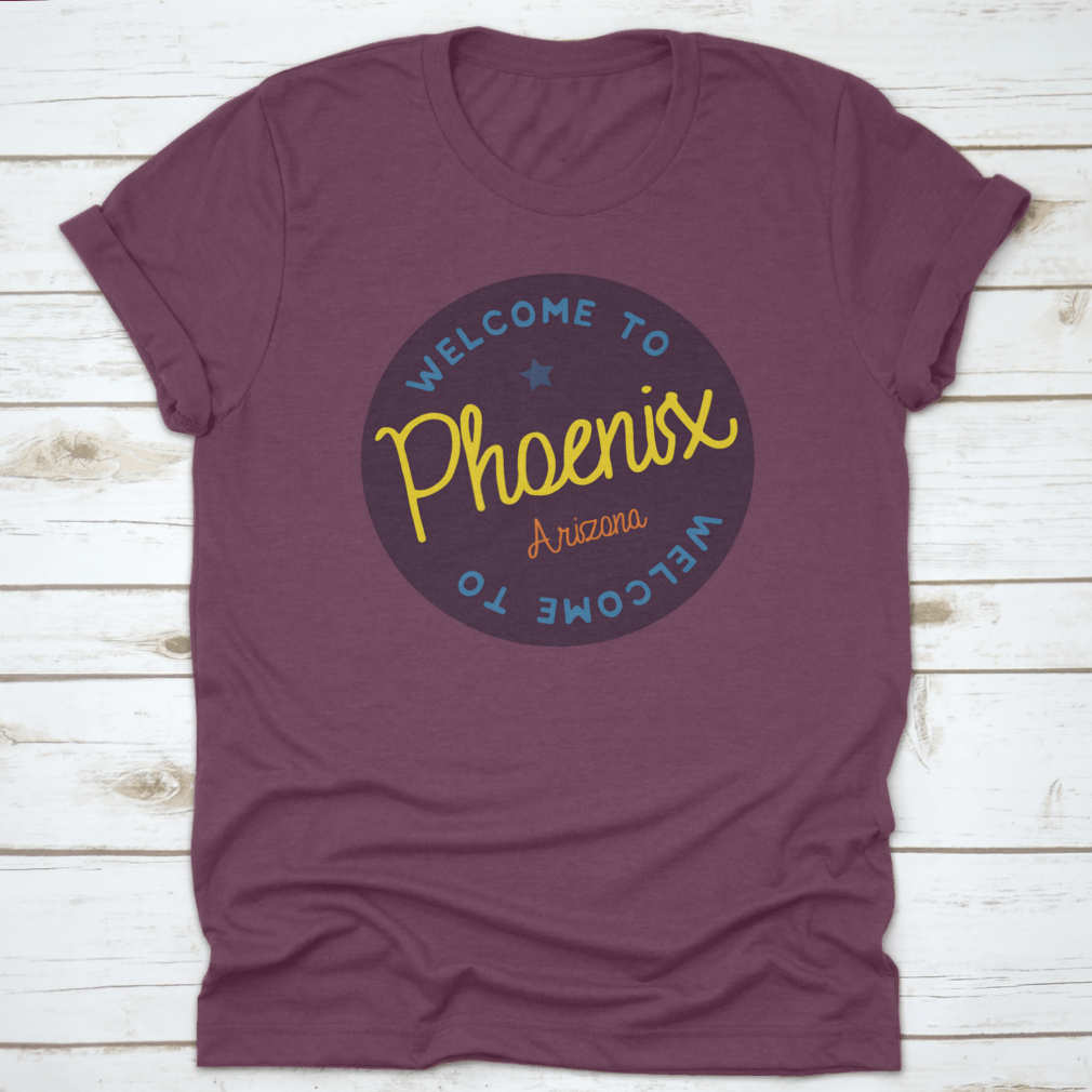 Welcome To Phoenix Arizona Tourism Badge sticker, showcasing vibrant colors and design, perfect for tourists and locals.