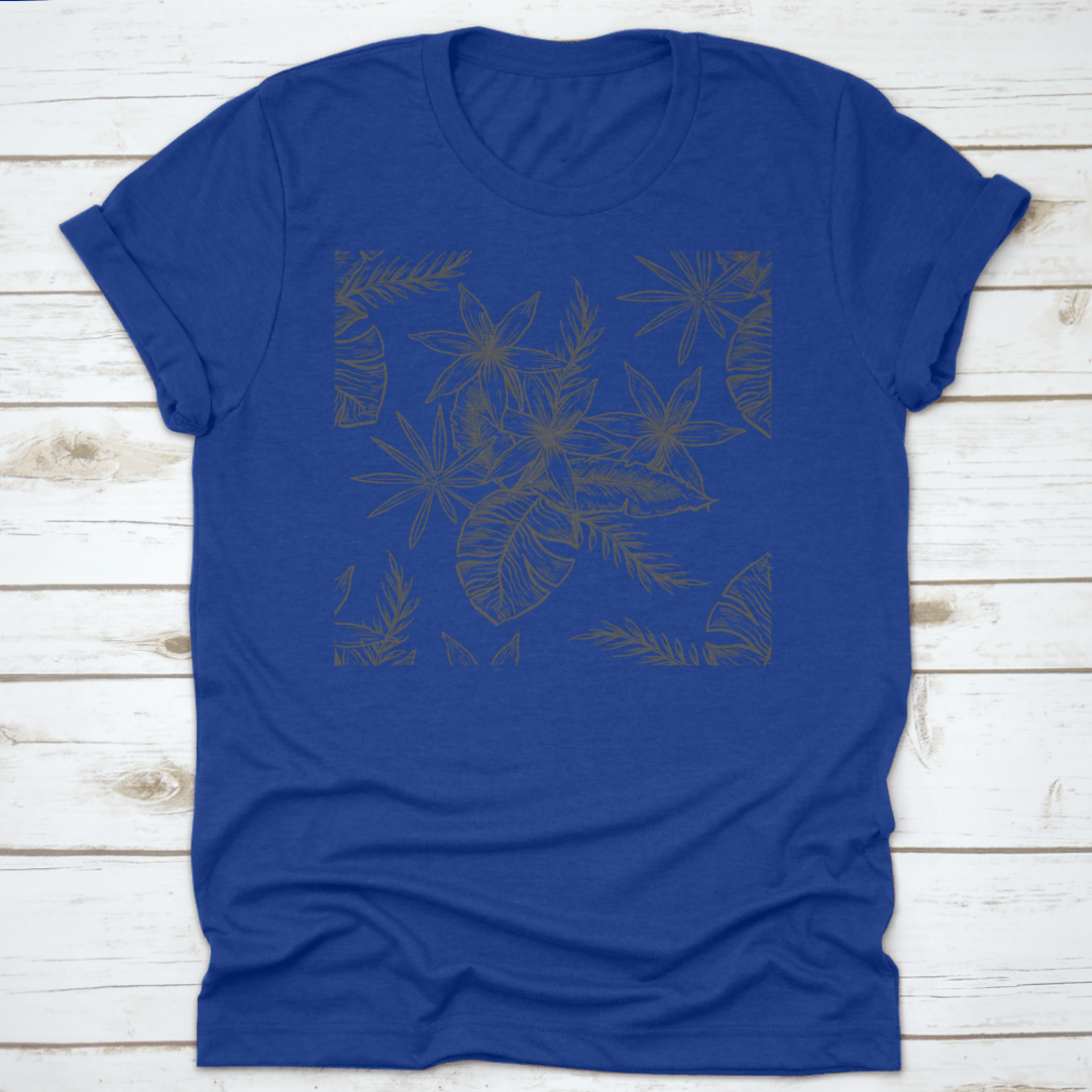 A stylish Wild Plants and Flowers T-Shirt featuring vibrant tropical designs on a soft cotton fabric.