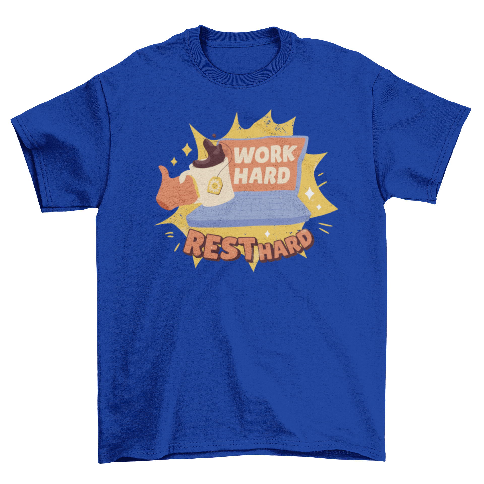 A stylish Work Hard Quote T-Shirt featuring an inspiring quote, perfect for Labor Day and casual wear.