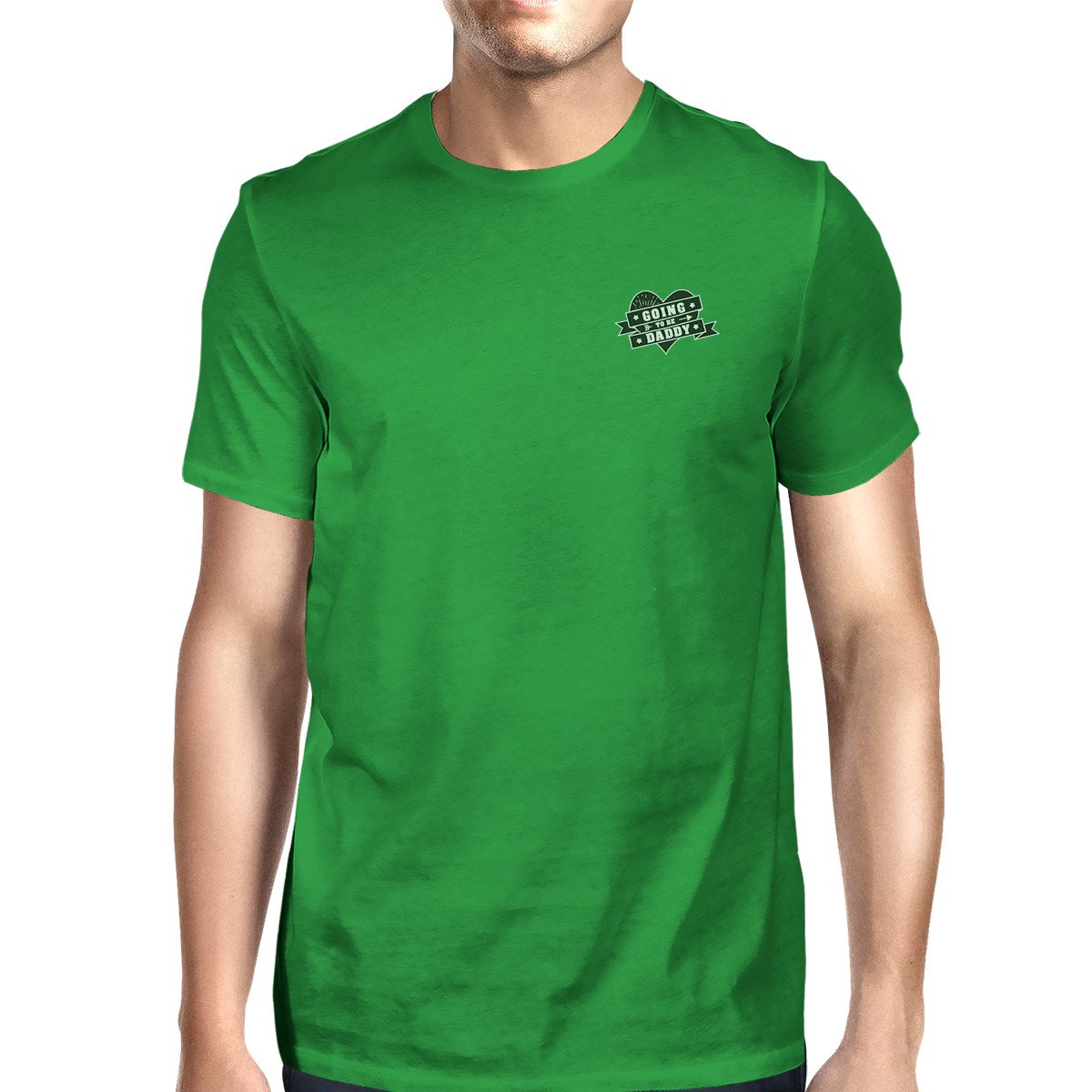 Men's green t-shirt with 'World's Best Dad' graphic design, made of 100% ring spun cotton, perfect for Father's Day gifts.